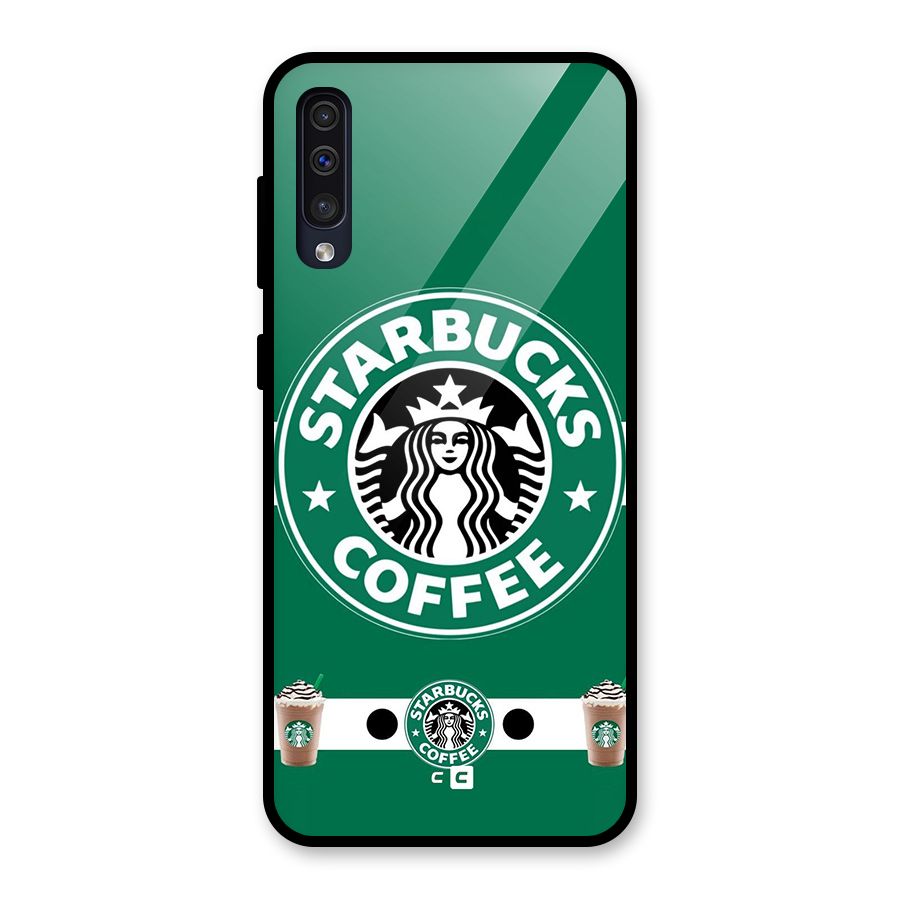 Ribbon StarBucks Glass Back Case for Galaxy A50s