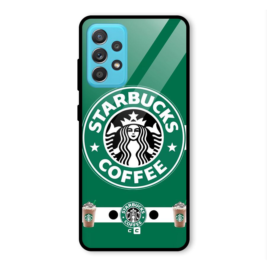 Ribbon StarBucks Glass Back Case for Galaxy A52