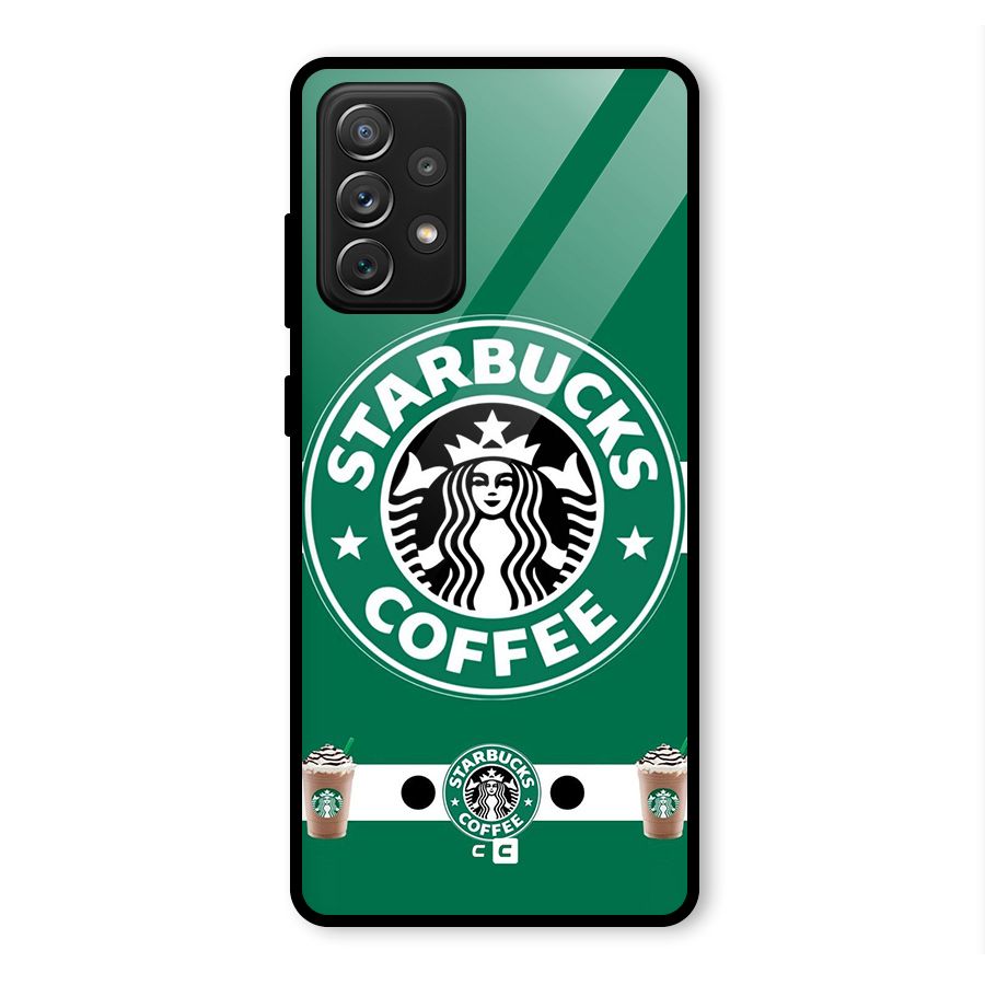 Ribbon StarBucks Glass Back Case for Galaxy A72
