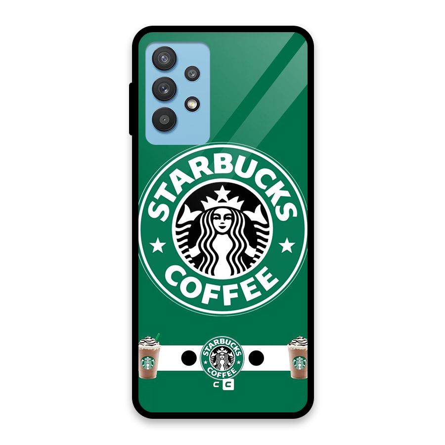 Ribbon StarBucks Glass Back Case for Galaxy M32 5G