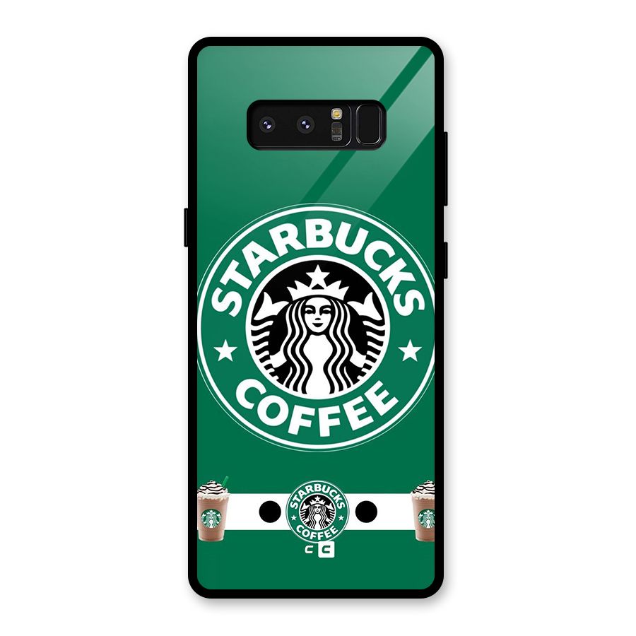 Ribbon StarBucks Glass Back Case for Galaxy Note 8