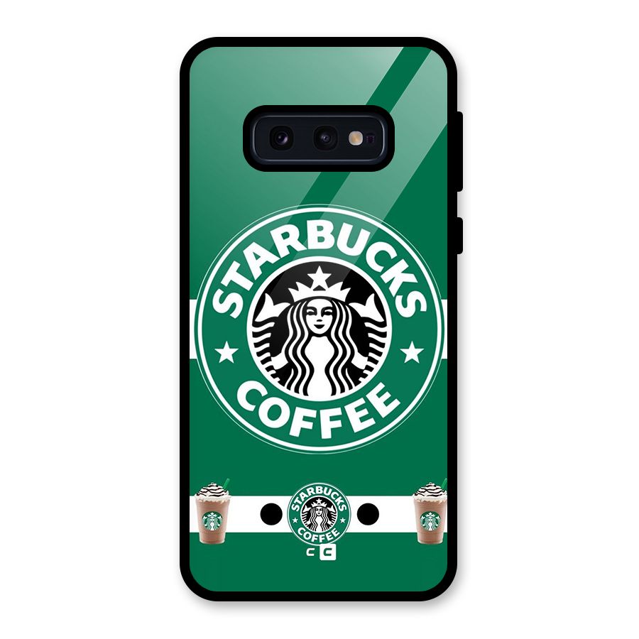 Ribbon StarBucks Glass Back Case for Galaxy S10e