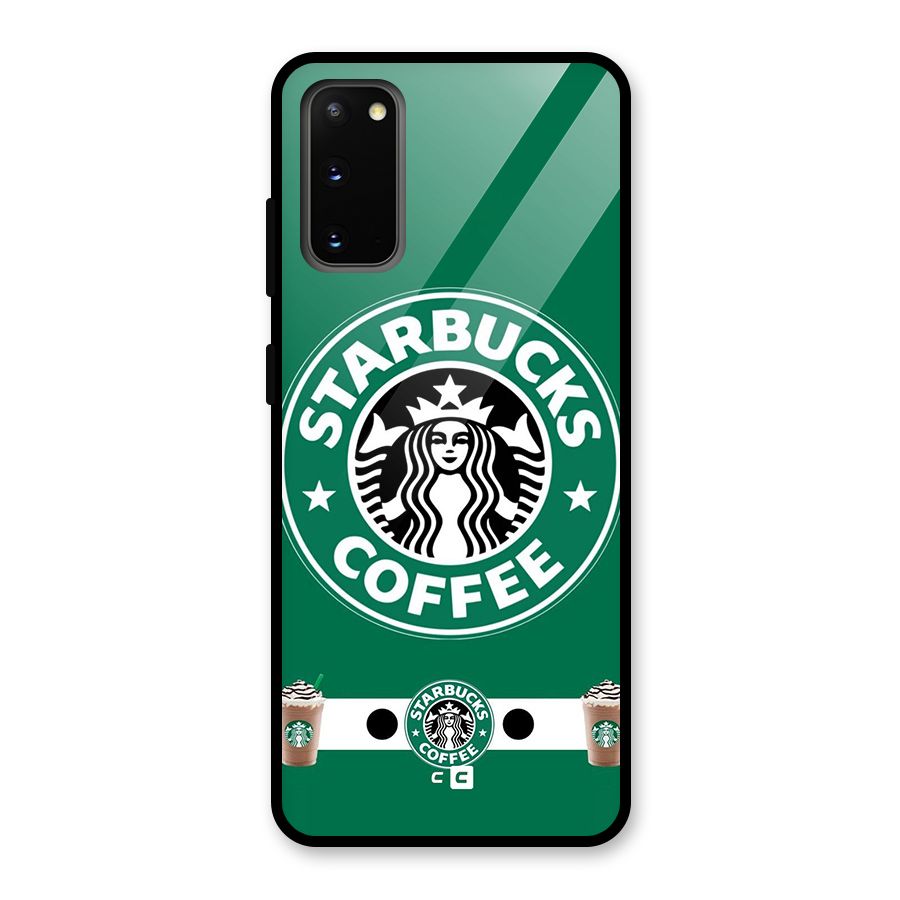 Ribbon StarBucks Glass Back Case for Galaxy S20