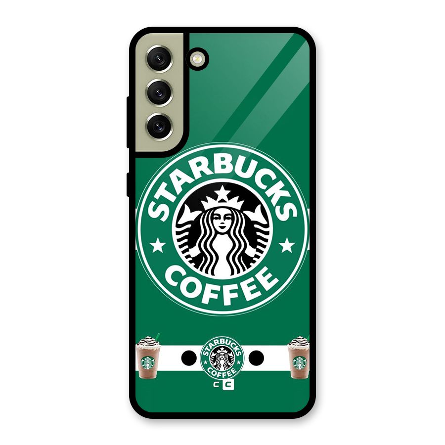 Ribbon StarBucks Glass Back Case for Galaxy S21 FE 5G