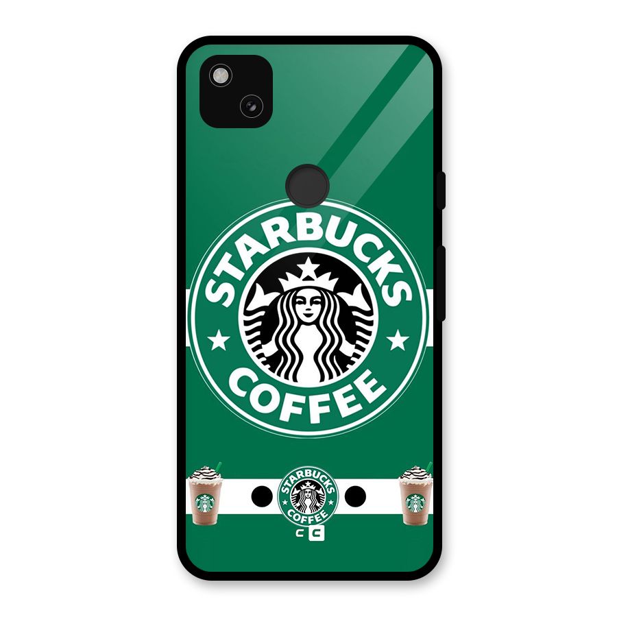 Ribbon StarBucks Glass Back Case for Google Pixel 4a