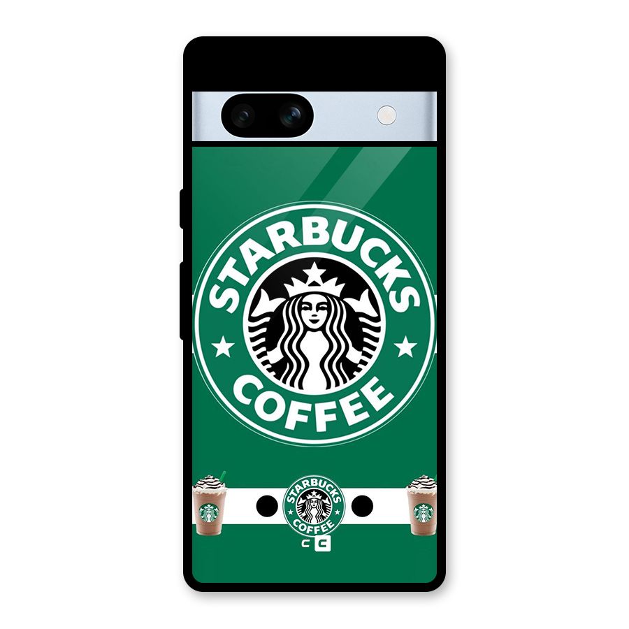 Ribbon StarBucks Glass Back Case for Google Pixel 7a