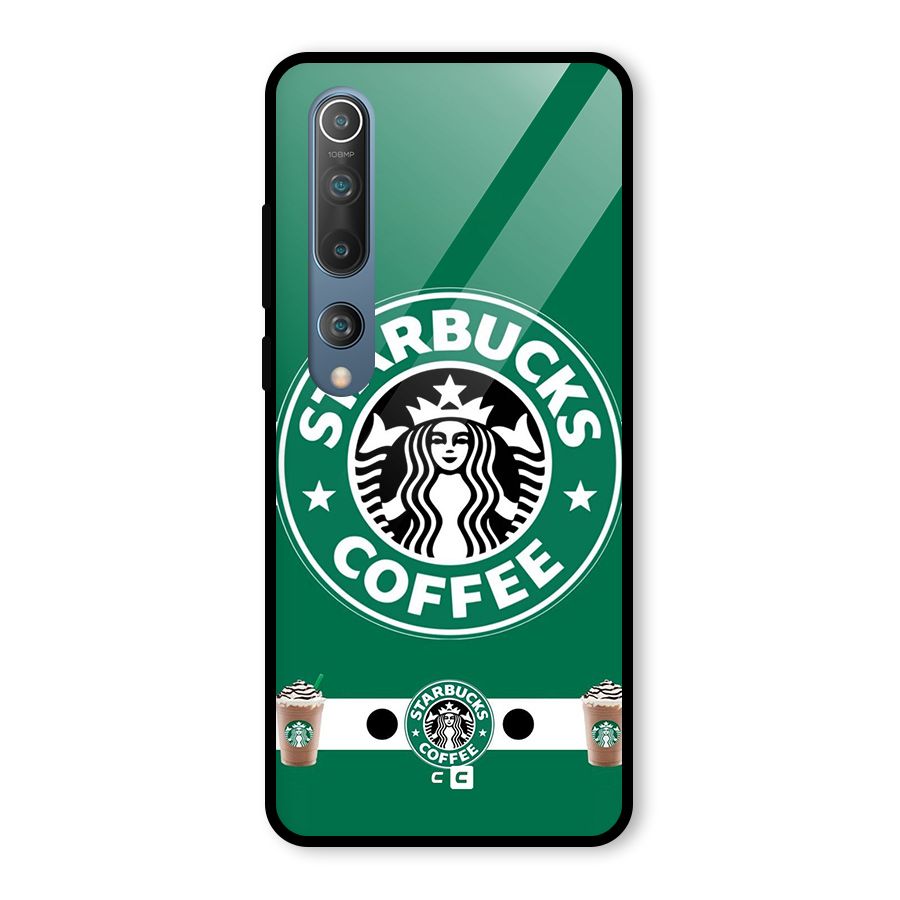 Ribbon StarBucks Glass Back Case for Mi 10