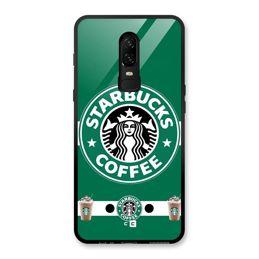 Ribbon StarBucks Glass Back Case for OnePlus 6