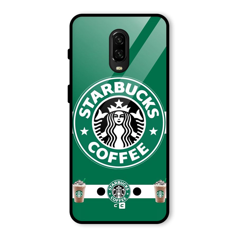 Ribbon StarBucks Glass Back Case for OnePlus 6T