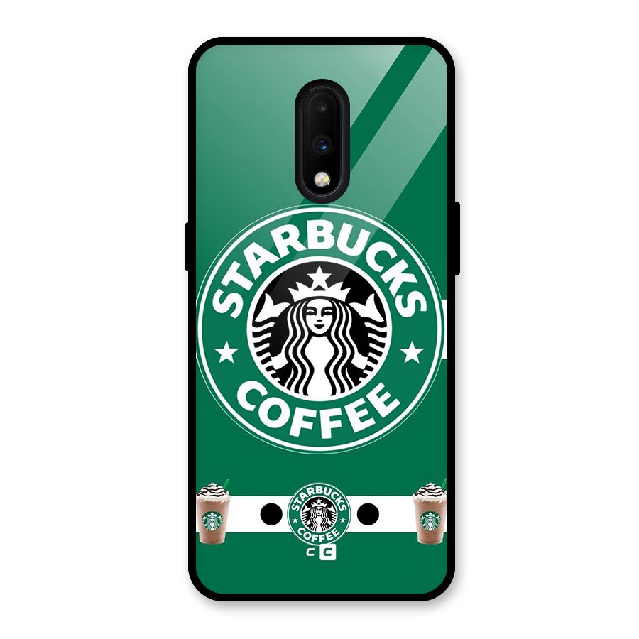 Ribbon StarBucks Glass Back Case for OnePlus 7