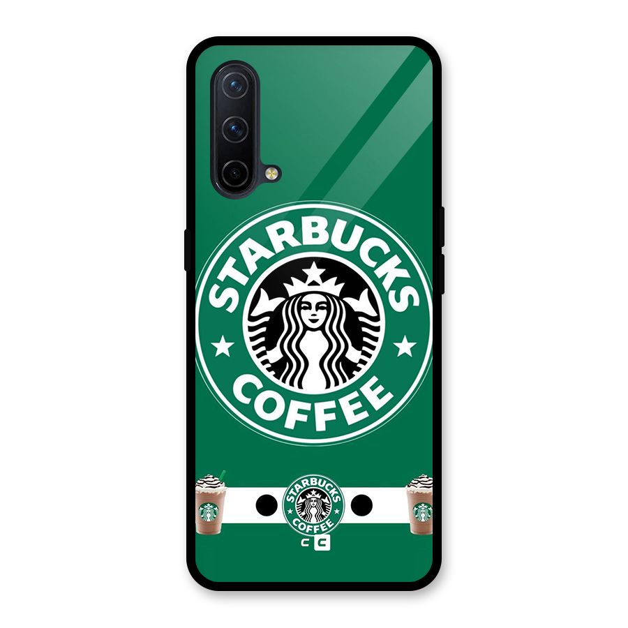 Ribbon StarBucks Glass Back Case for OnePlus Nord CE 5G