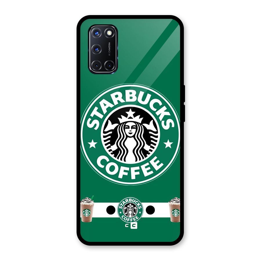 Ribbon StarBucks Glass Back Case for Oppo A52