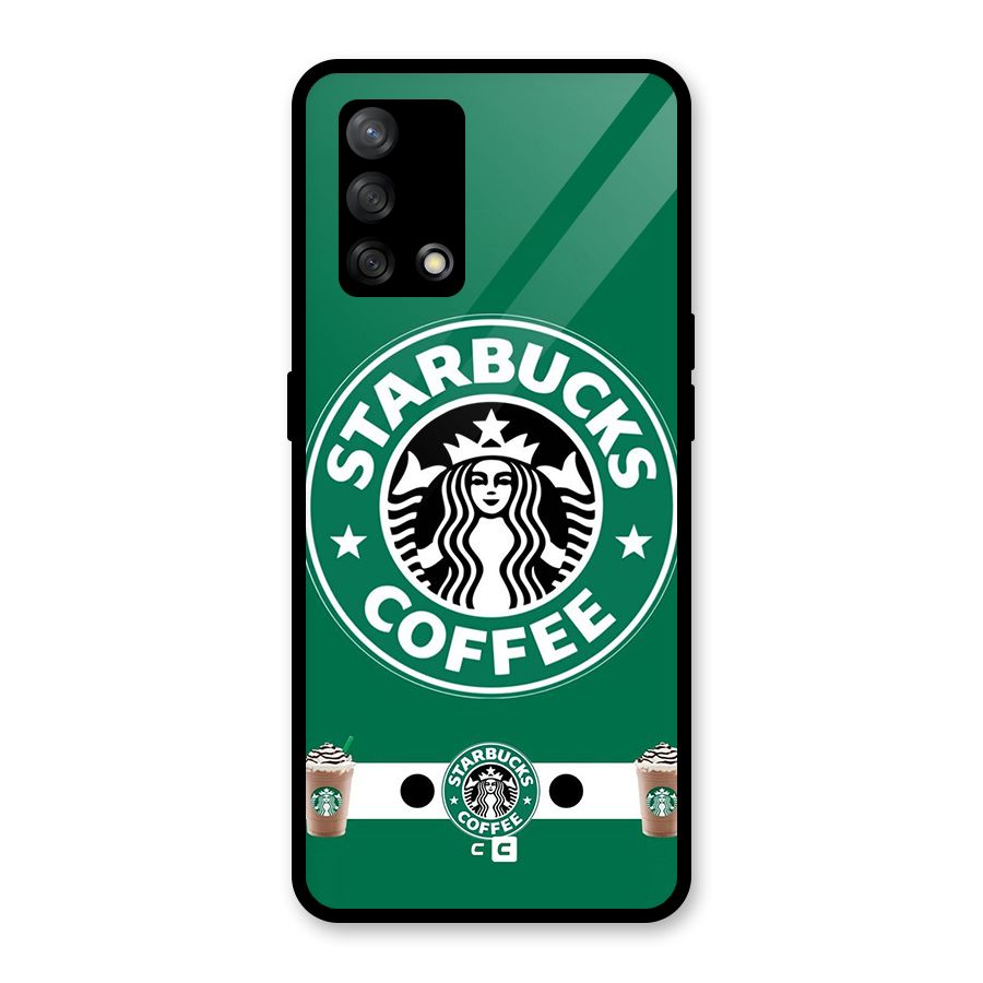 Ribbon StarBucks Glass Back Case for Oppo F19