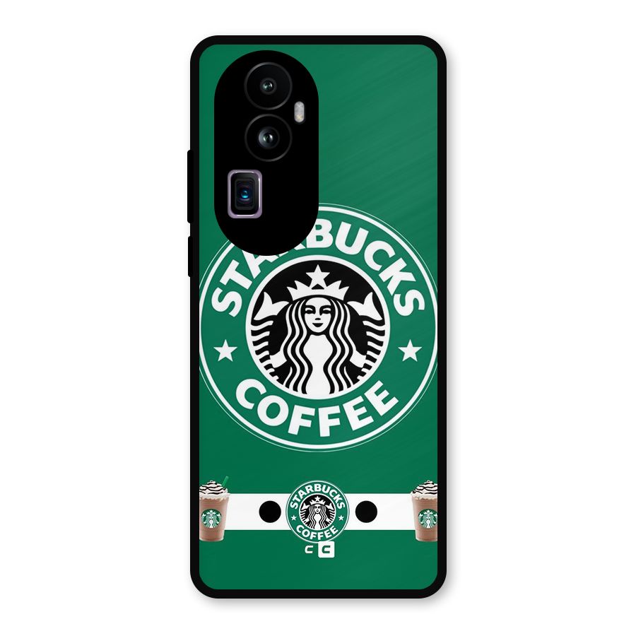 Ribbon StarBucks Glass Back Case for Oppo Reno10 Pro Plus