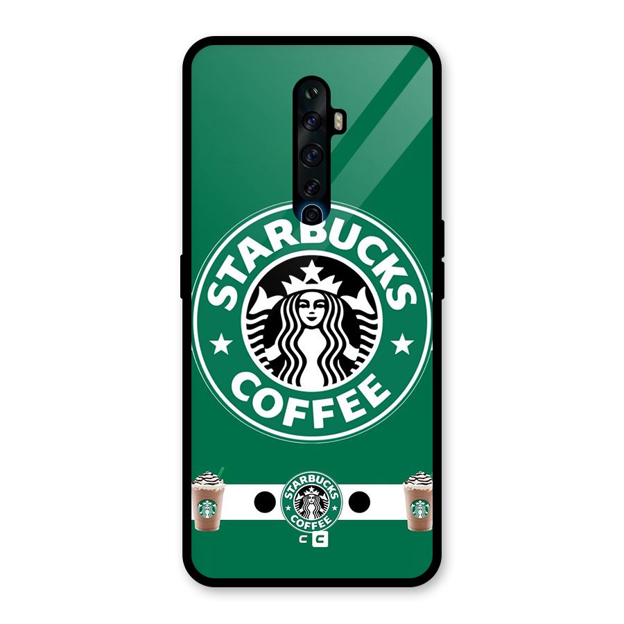 Ribbon StarBucks Glass Back Case for Oppo Reno2 Z