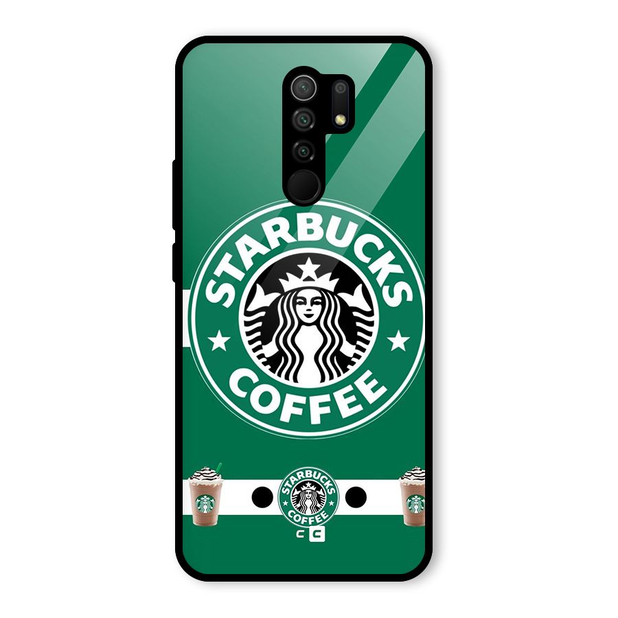 Ribbon StarBucks Glass Back Case for Poco M2