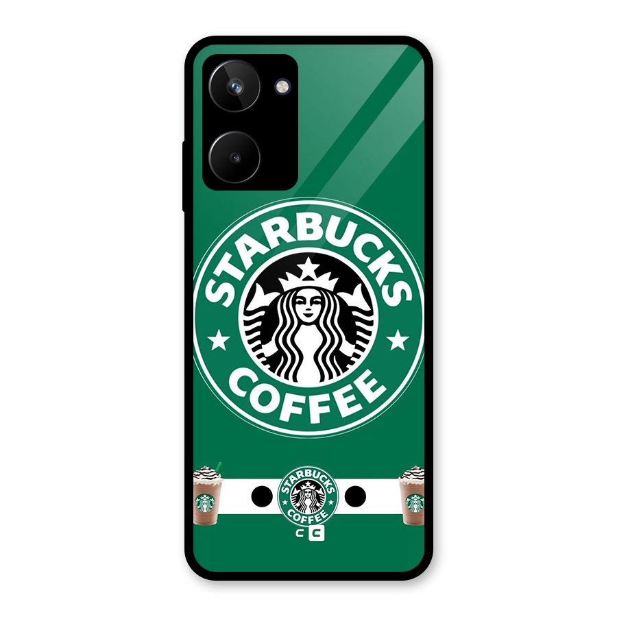 Ribbon StarBucks Glass Back Case for Realme 10
