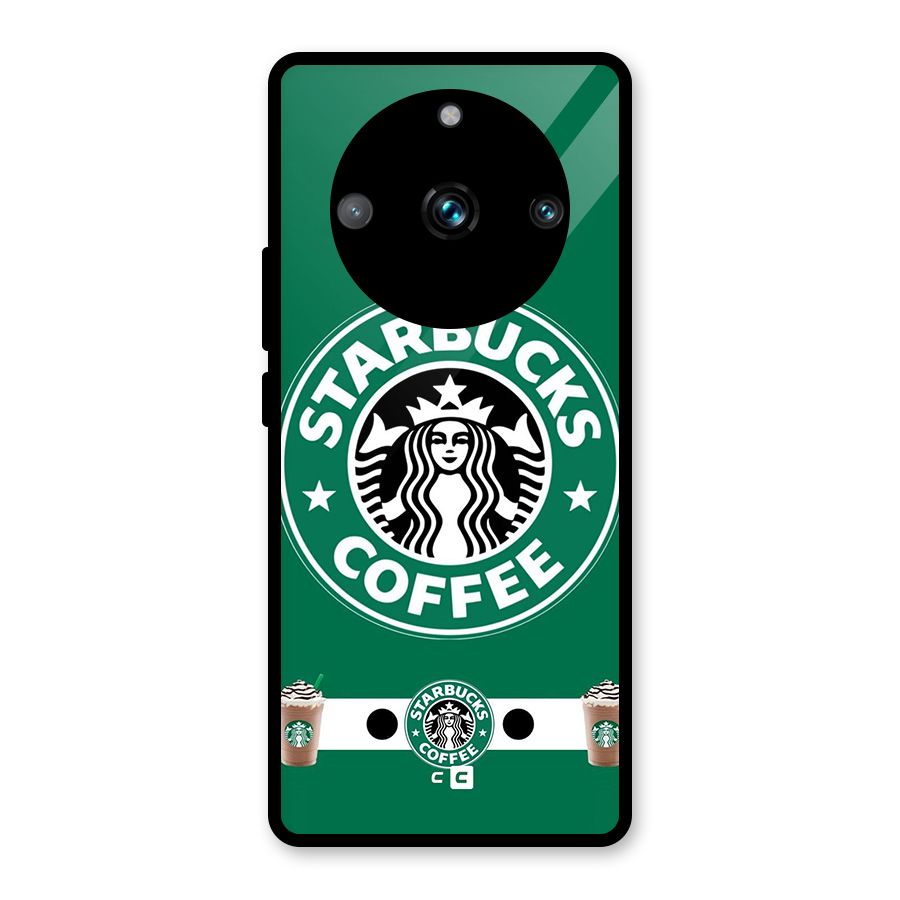 Ribbon StarBucks Glass Back Case for Realme 11 Pro