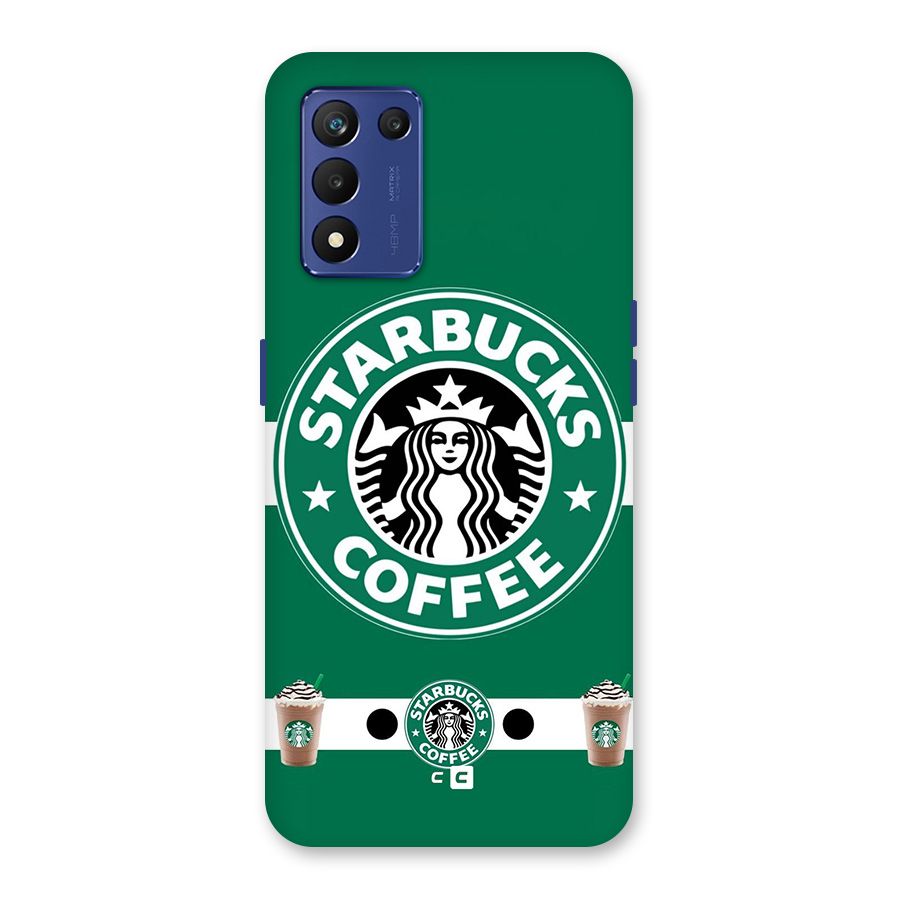 Ribbon StarBucks Glass Back Case for Realme 9 5G Speed