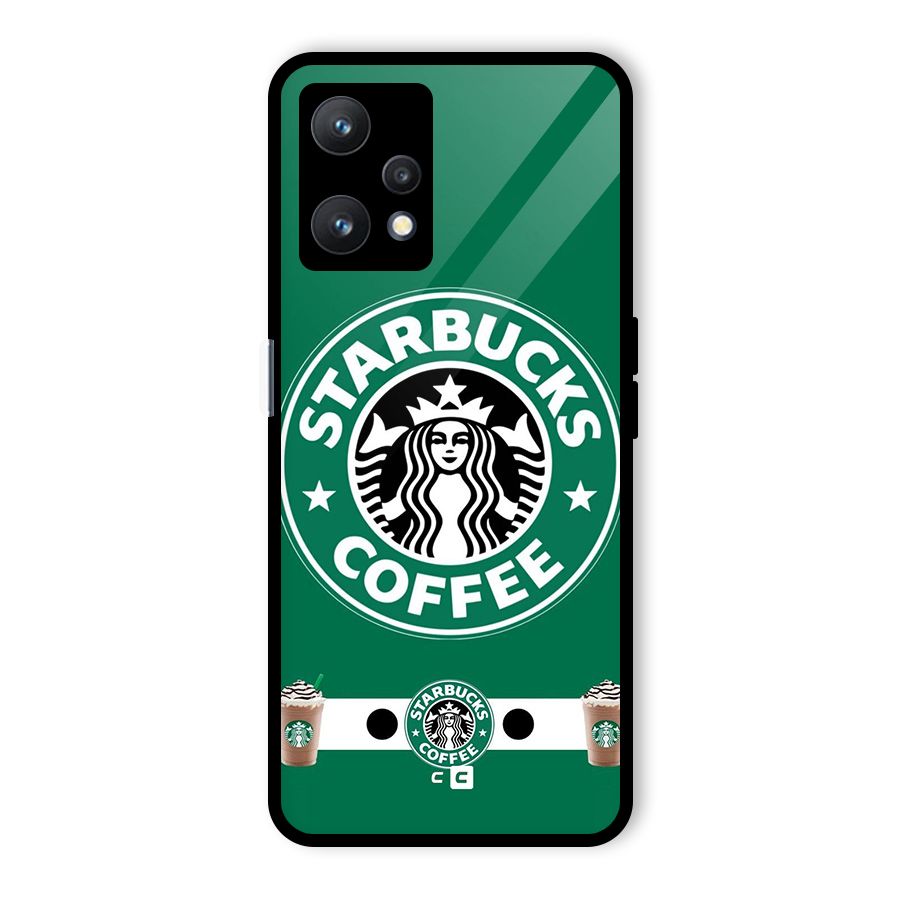 Ribbon StarBucks Glass Back Case for Realme 9 Pro 5G