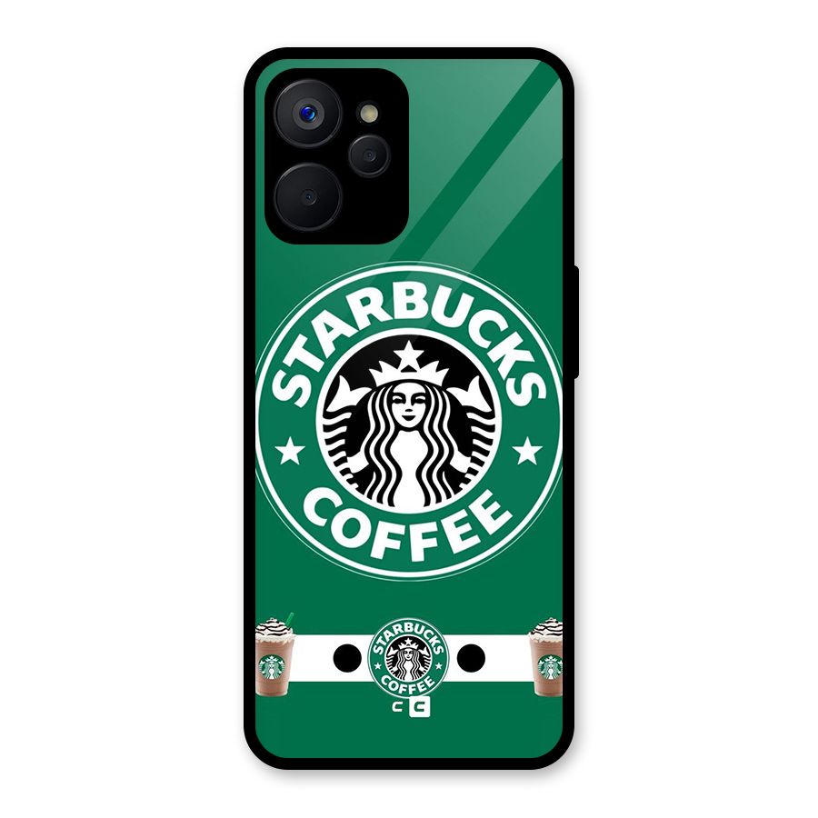 Ribbon StarBucks Glass Back Case for Realme 9i 5G