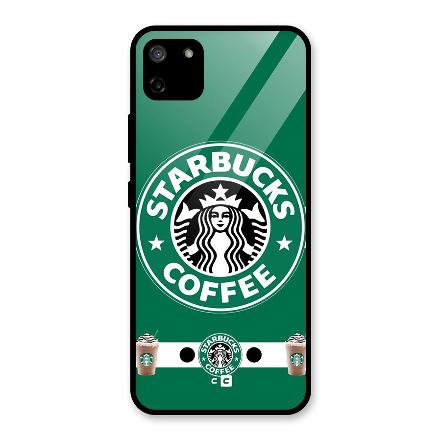 Ribbon StarBucks Glass Back Case for Realme C11