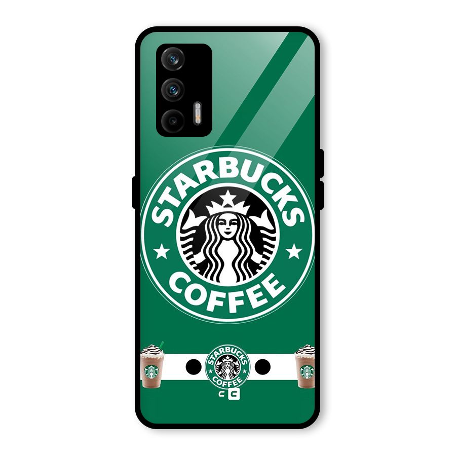 Ribbon StarBucks Glass Back Case for Realme GT 5G
