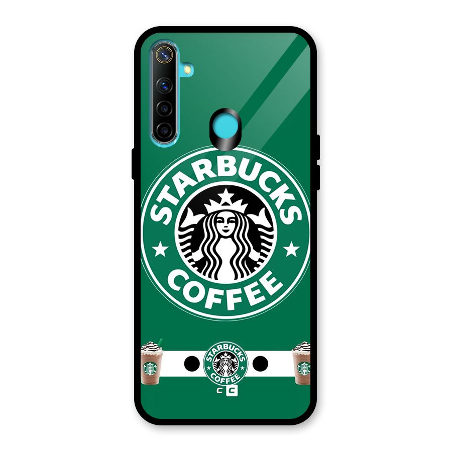 Ribbon StarBucks Glass Back Case for Realme Narzo 10
