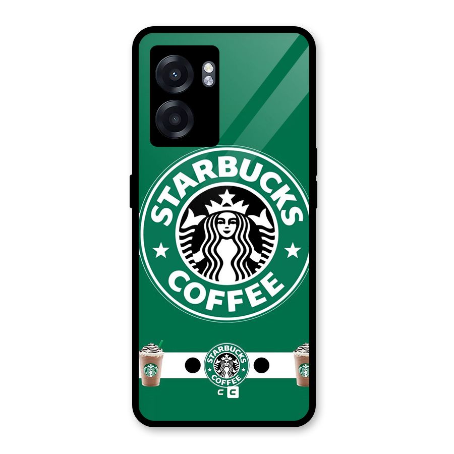 Ribbon StarBucks Glass Back Case for Realme Narzo 50 5G
