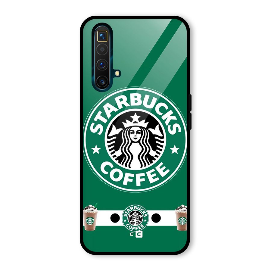 Ribbon StarBucks Glass Back Case for Realme X3
