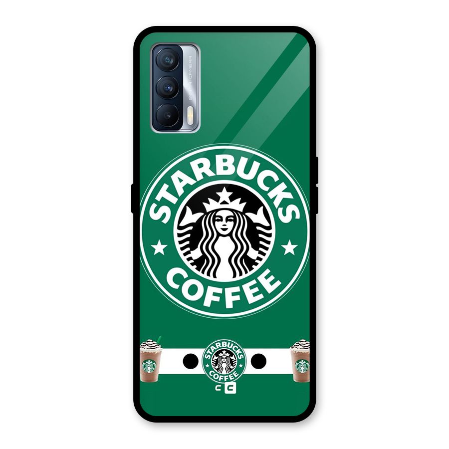 Ribbon StarBucks Glass Back Case for Realme X7