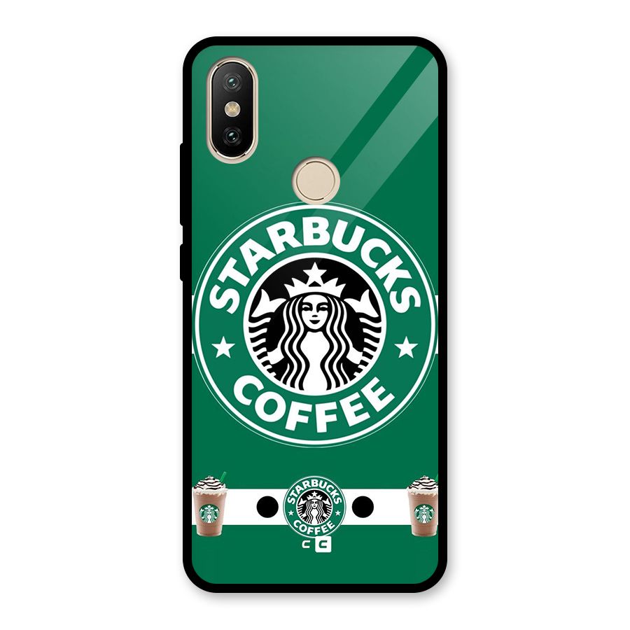 Ribbon StarBucks Glass Back Case for Redmi A2