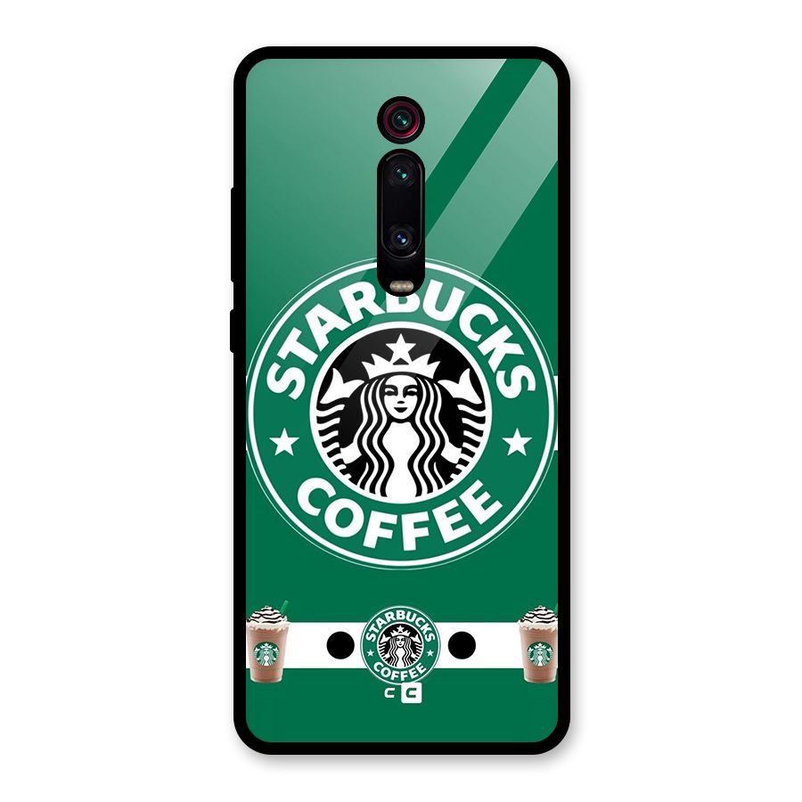 Ribbon StarBucks Glass Back Case for Redmi K20