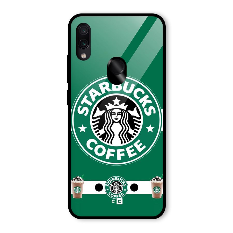 Ribbon StarBucks Glass Back Case for Redmi Note 7 Pro