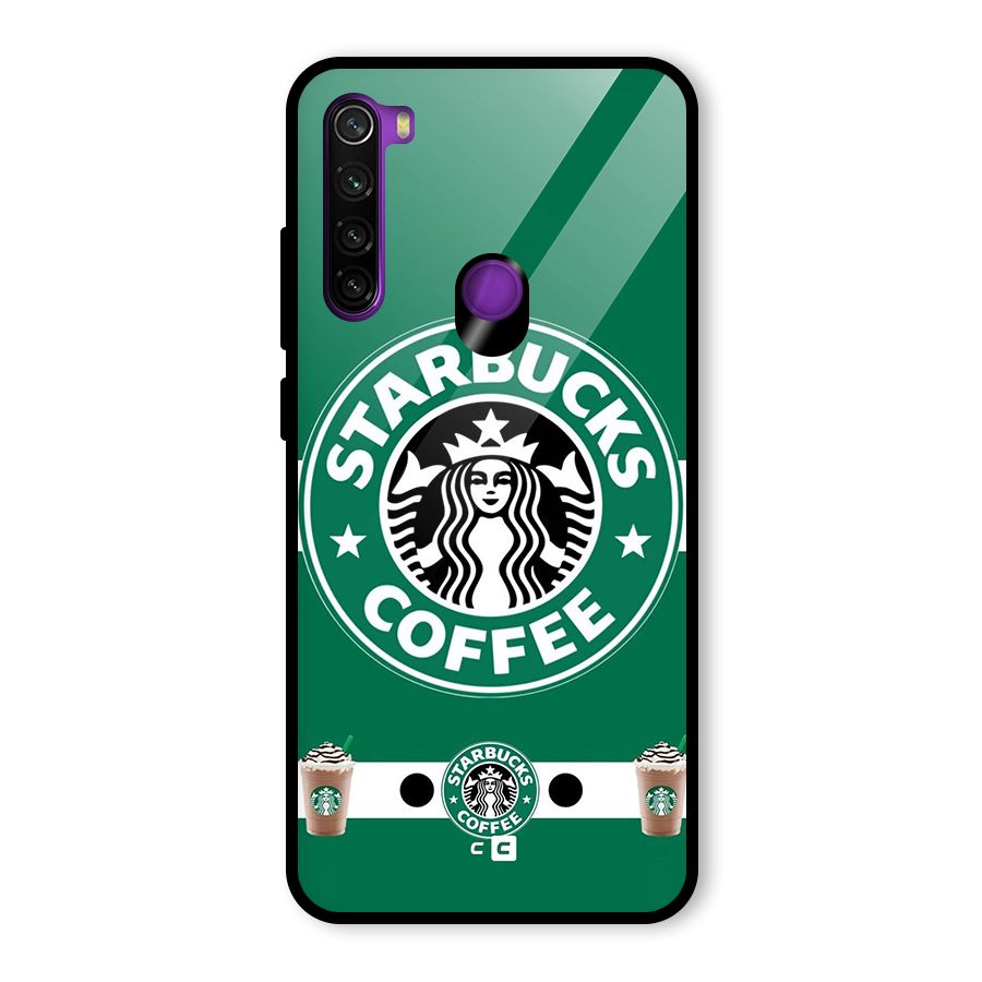 Ribbon StarBucks Glass Back Case for Redmi Note 8
