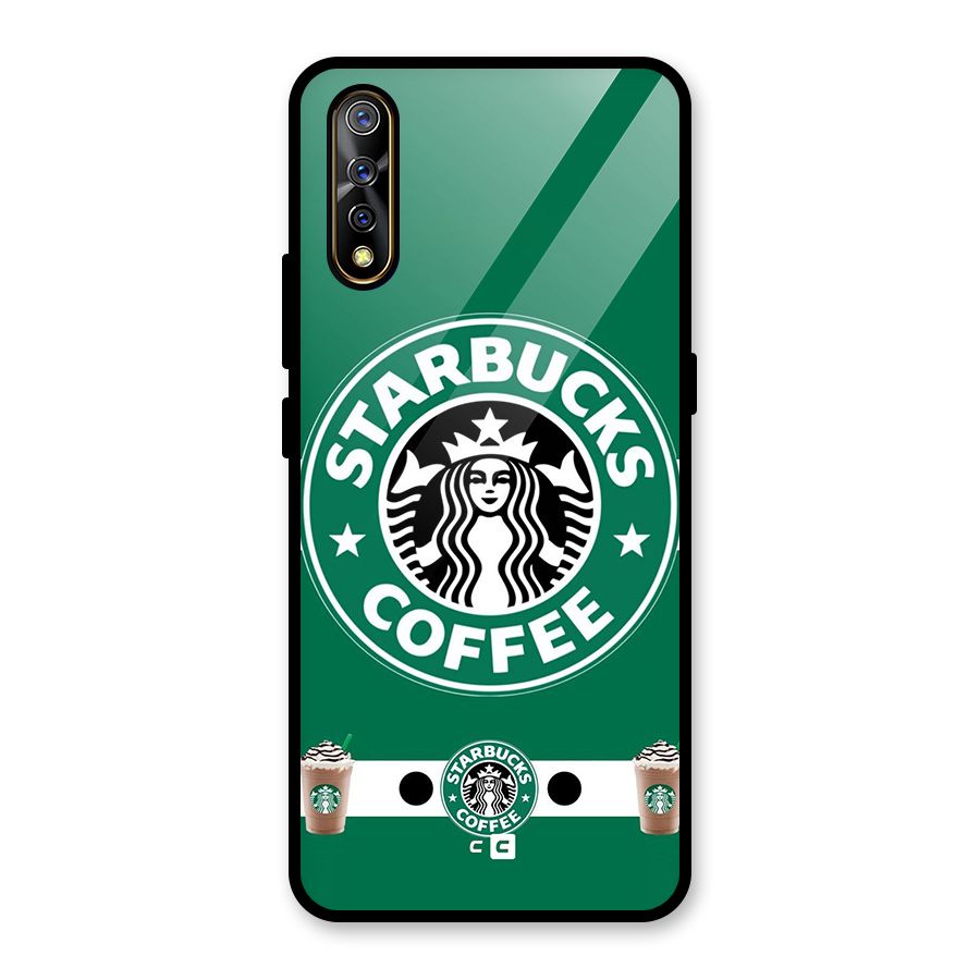 Ribbon StarBucks Glass Back Case for Vivo S1