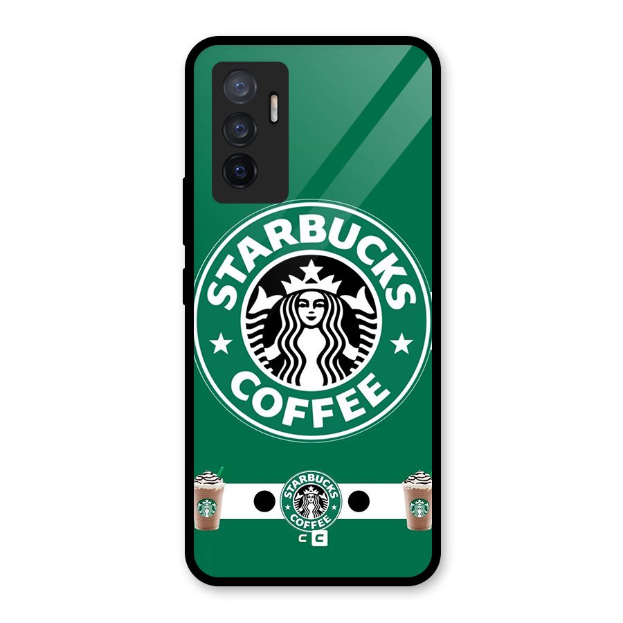 Ribbon StarBucks Glass Back Case for Vivo V23e