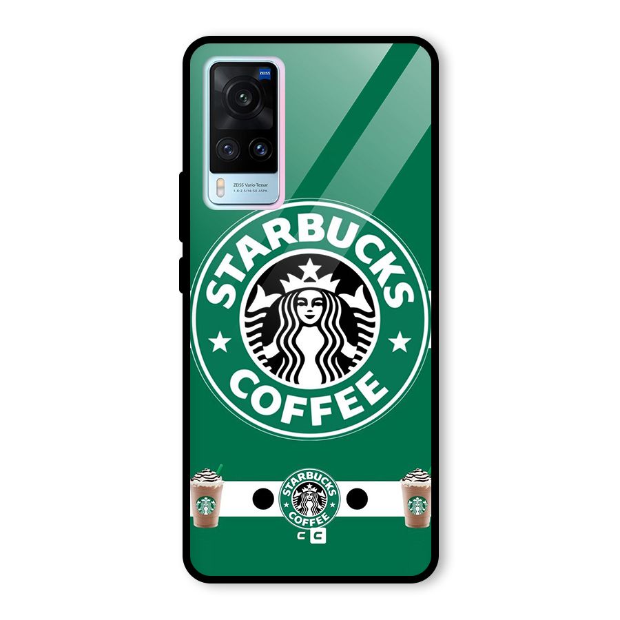 Ribbon StarBucks Glass Back Case for Vivo X60