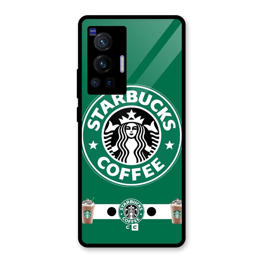 Ribbon StarBucks Glass Back Case for Vivo X70 Pro