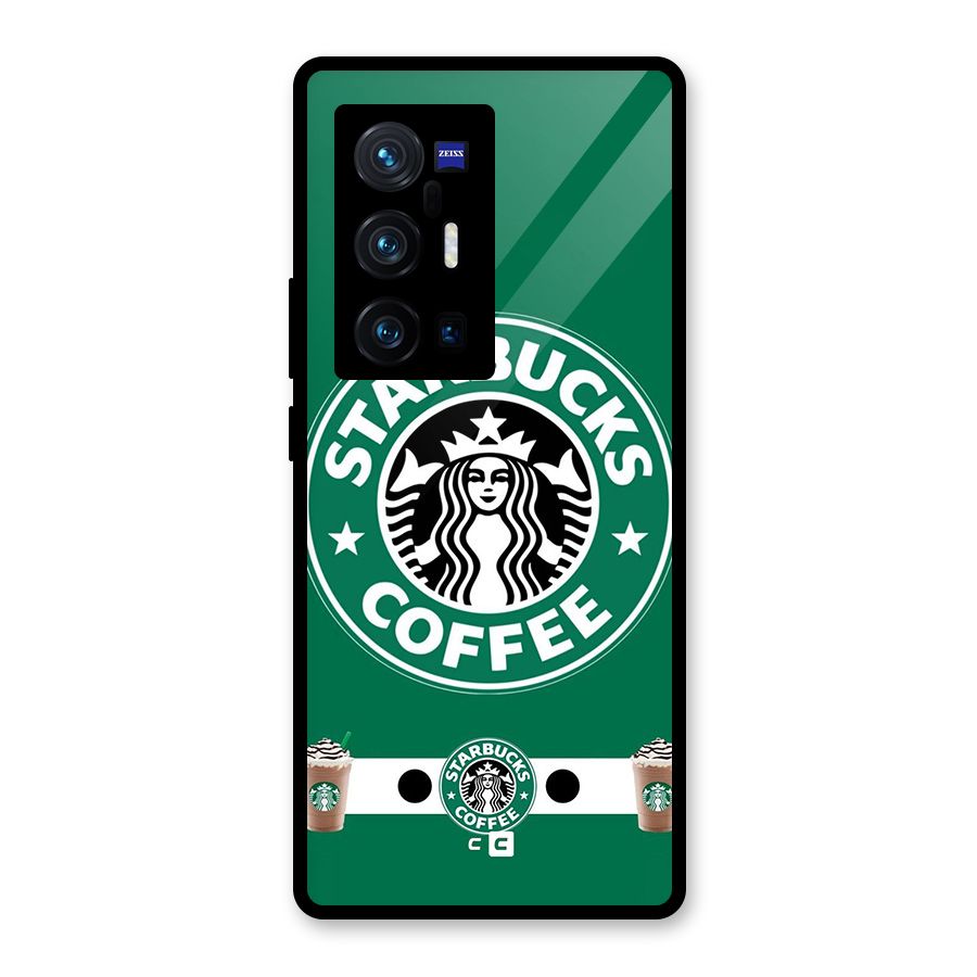 Ribbon StarBucks Glass Back Case for Vivo X70 Pro Plus