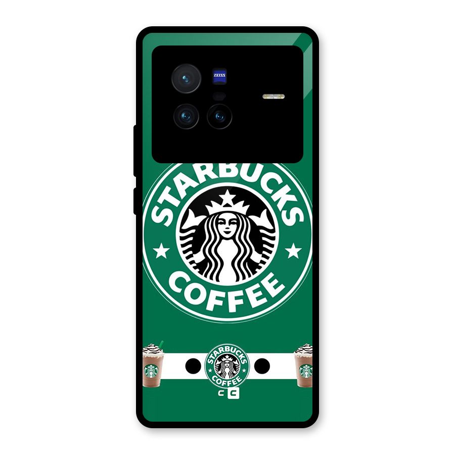 Ribbon StarBucks Glass Back Case for Vivo X80