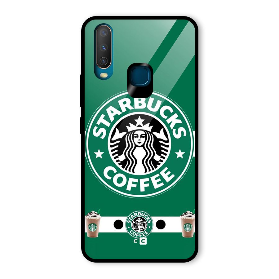 Ribbon StarBucks Glass Back Case for Vivo Y12