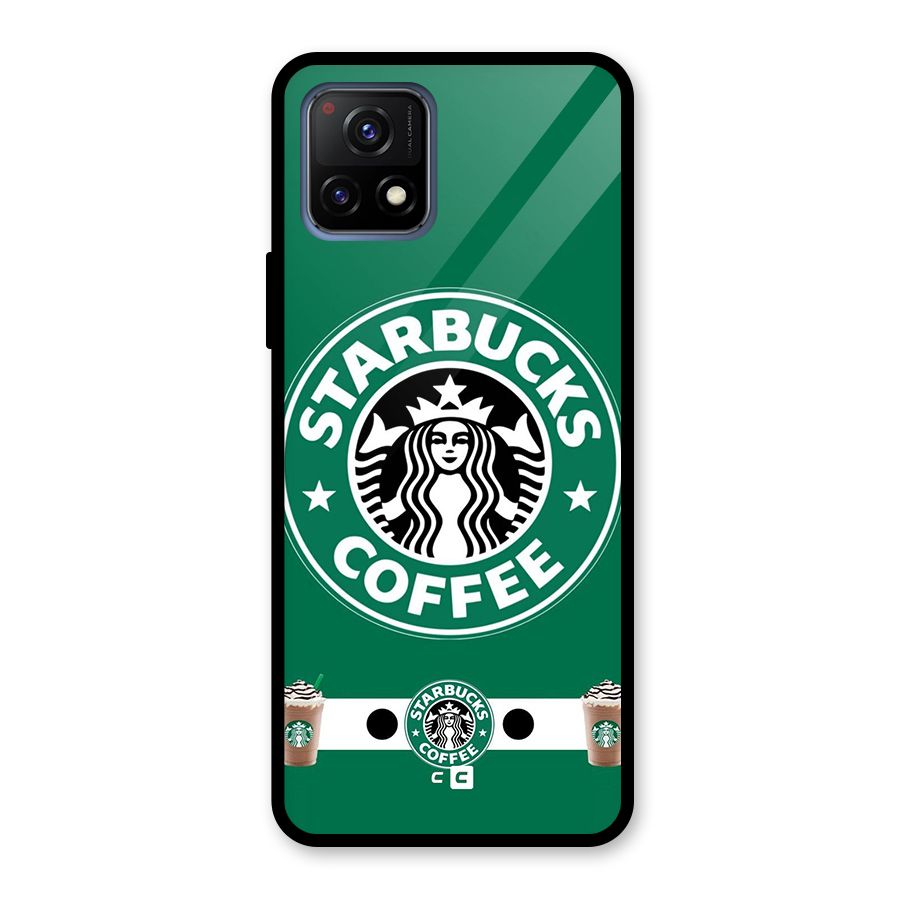 Ribbon StarBucks Glass Back Case for Vivo Y72 5G