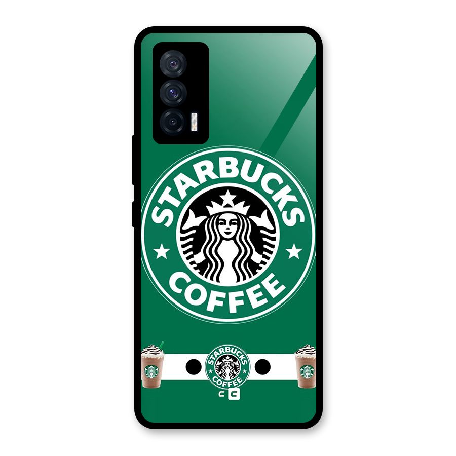 Ribbon StarBucks Glass Back Case for Vivo iQOO 7 5G
