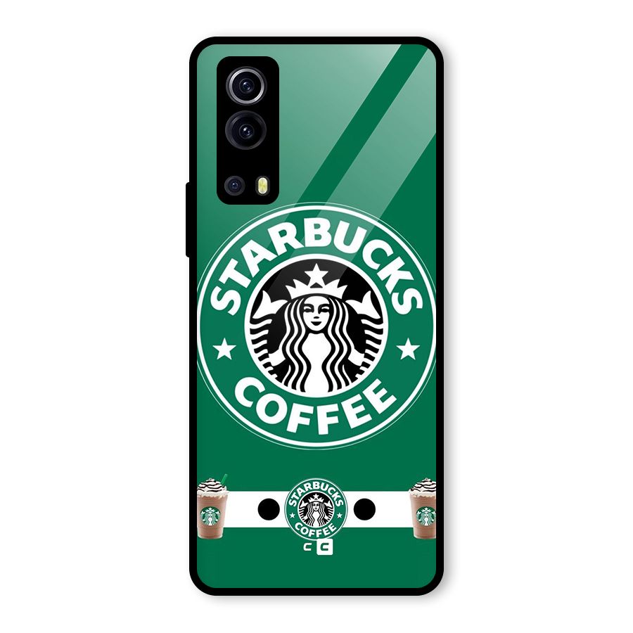 Ribbon StarBucks Glass Back Case for Vivo iQOO Z3