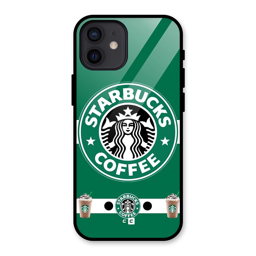 Ribbon StarBucks Glass Back Case for iPhone 12