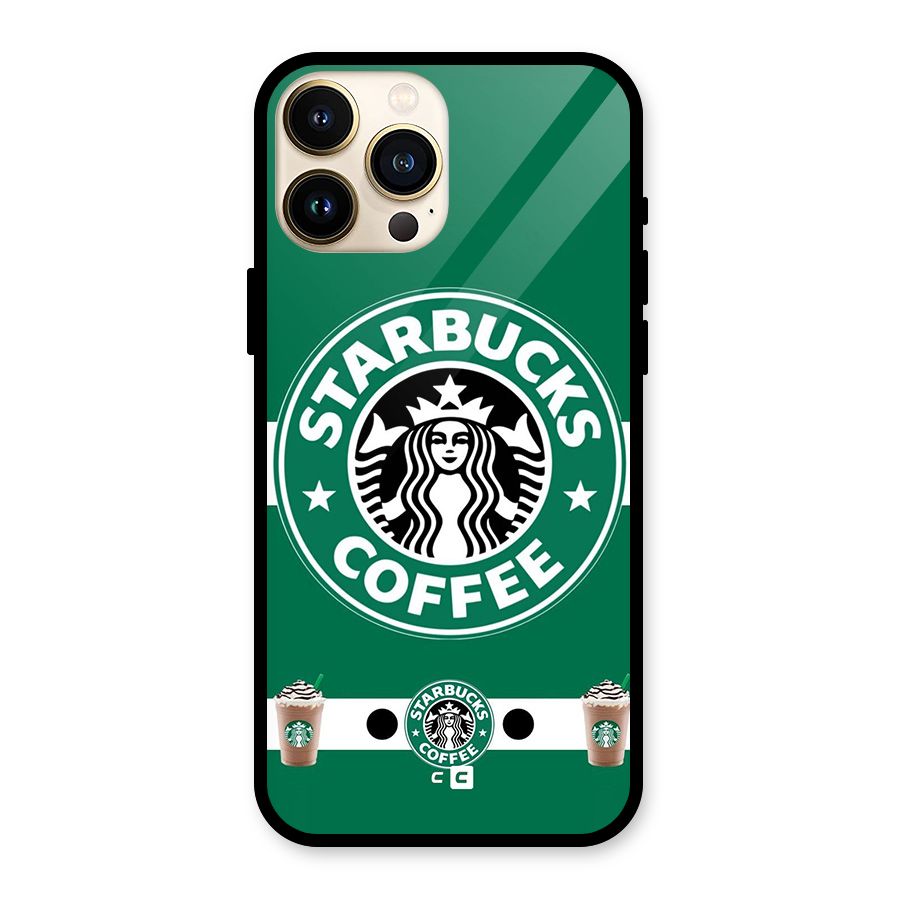 Ribbon StarBucks Glass Back Case for iPhone 13 Pro Max