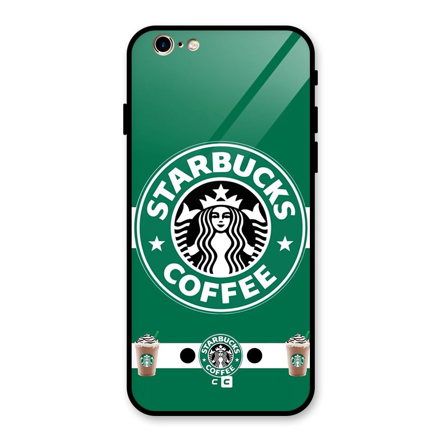 Ribbon StarBucks Glass Back Case for iPhone 6 6S