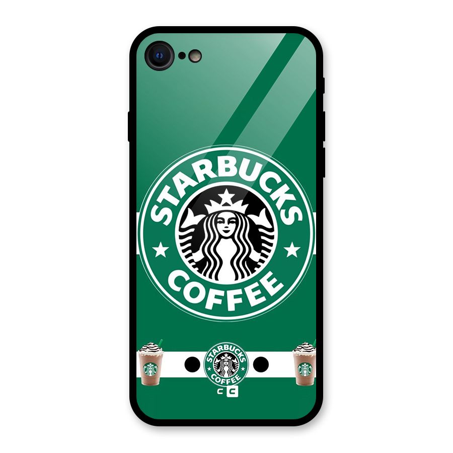 Ribbon StarBucks Glass Back Case for iPhone 7