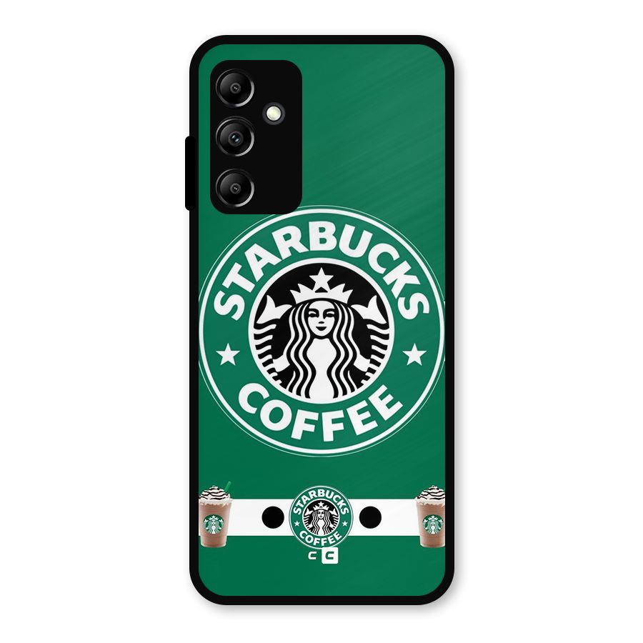 Ribbon StarBucks Metal Back Case for Galaxy A14 5G